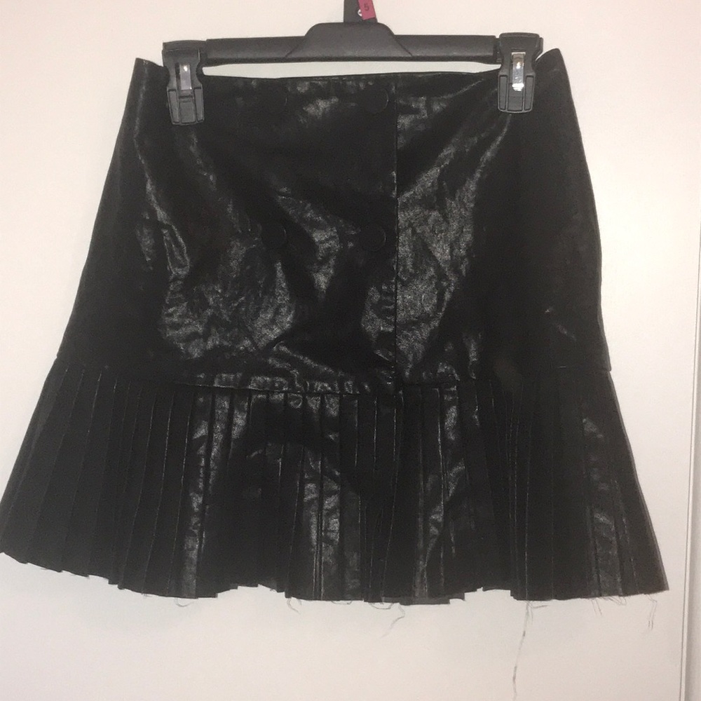 Zara faux leather mini skirt